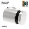 Entretoise [RDARC2X2] - 50,8 mm Ø x 50,8 mm Hauteur de la base - Acier inoxydable 316 - Ronde - Acier inoxydable brossé