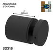 Entretoise série Arc - 2" Ø˜ X 2" hauteur de base - SS316 - Ronde (BS, MB, SB)