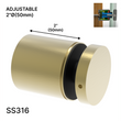 Entretoise série Arc - 2" Ø˜ X 2" hauteur de base - SS316 - Ronde (BS, MB, SB)