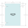 [RG32X46-2HL] Panneau de verre - Panneau de verre pour garde-corps de 1/2 po (Dimensions : 32 po x 46 po) avec découpe pour charnière et loquet - 32X46-2HL