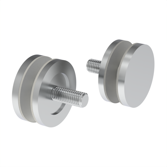 Kit de rondelles/goujons ronds pour poignée de douche ronde simple face - 1-1/4" de diamètre