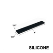 SILICONE SETTING BLOCKS - (1/4 x 1/2" x 4")