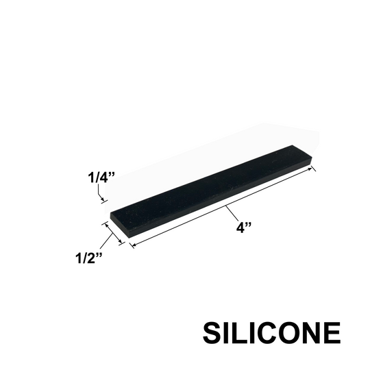 BLOCS DE RÉGLAGE EN SILICONE - (1/4 x 1/2" x 4")