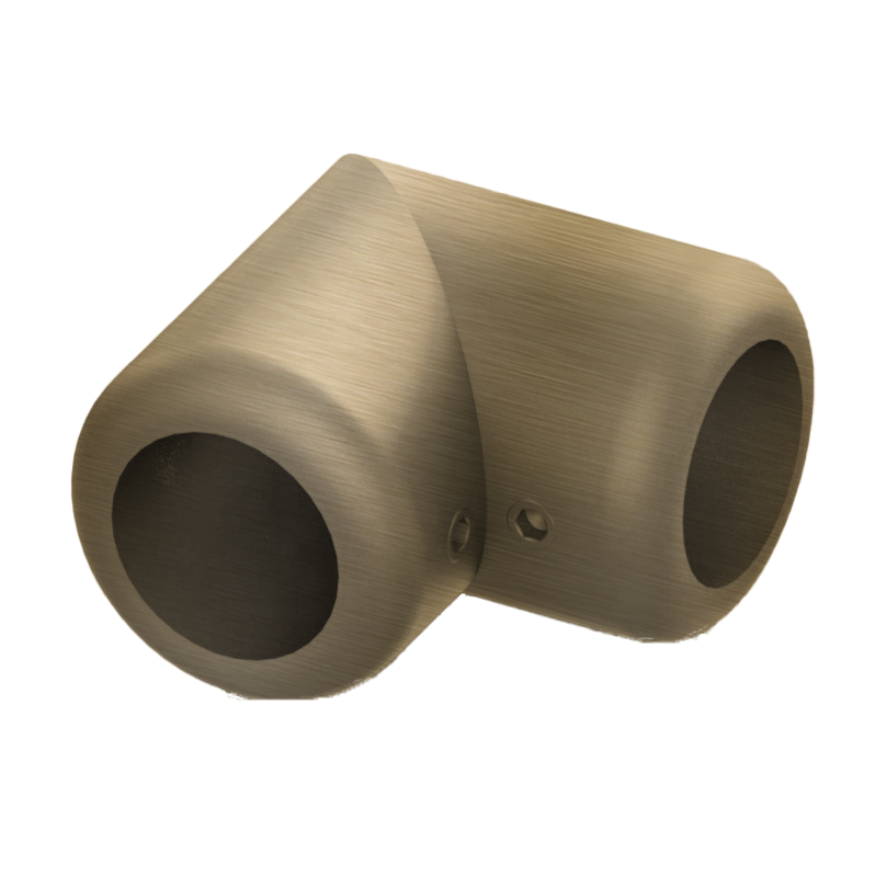 Accessory for Shower Support Bar 90° Glass to Glass Connector (CH, B