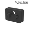 [SCLAMRUB10 (PAIRE)] Inserts en caoutchouc pour fixations carrées de rambarde - pour verre de 10 mm - Paire de joints en caoutchouc (10 mm)