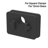 [SCLAMRUB12 (PAIRE)] Inserts en caoutchouc pour fixations carrées de rambarde - pour verre de 12 mm - Paire de joints en caoutchouc (12 mm)