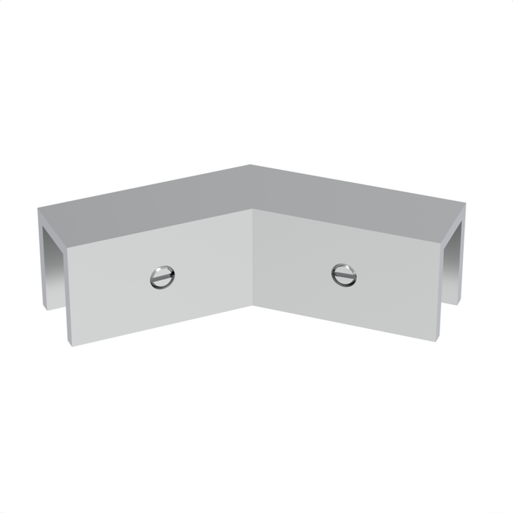 [SLOV045] Shower Clamp - Square -  Sleeve Over  - 135° Fixed