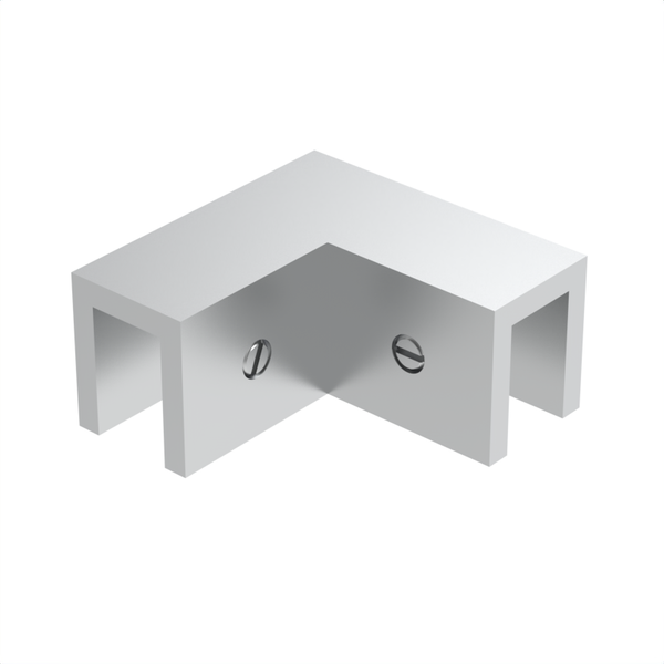 [SLOV092] Shower Clamp - Square -  Sleeve Over  - 90° Fixed