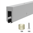 [SMKBFLKIT] Smoke Baffle Extrusion 10ft W/ Gasket, Screws, Washers and PVC insert (No Cladding/Endcap)