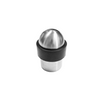 [FMDSC] Kit pour porte coulissante commerciale - Butée de porte cylindrique - Nickel brossé