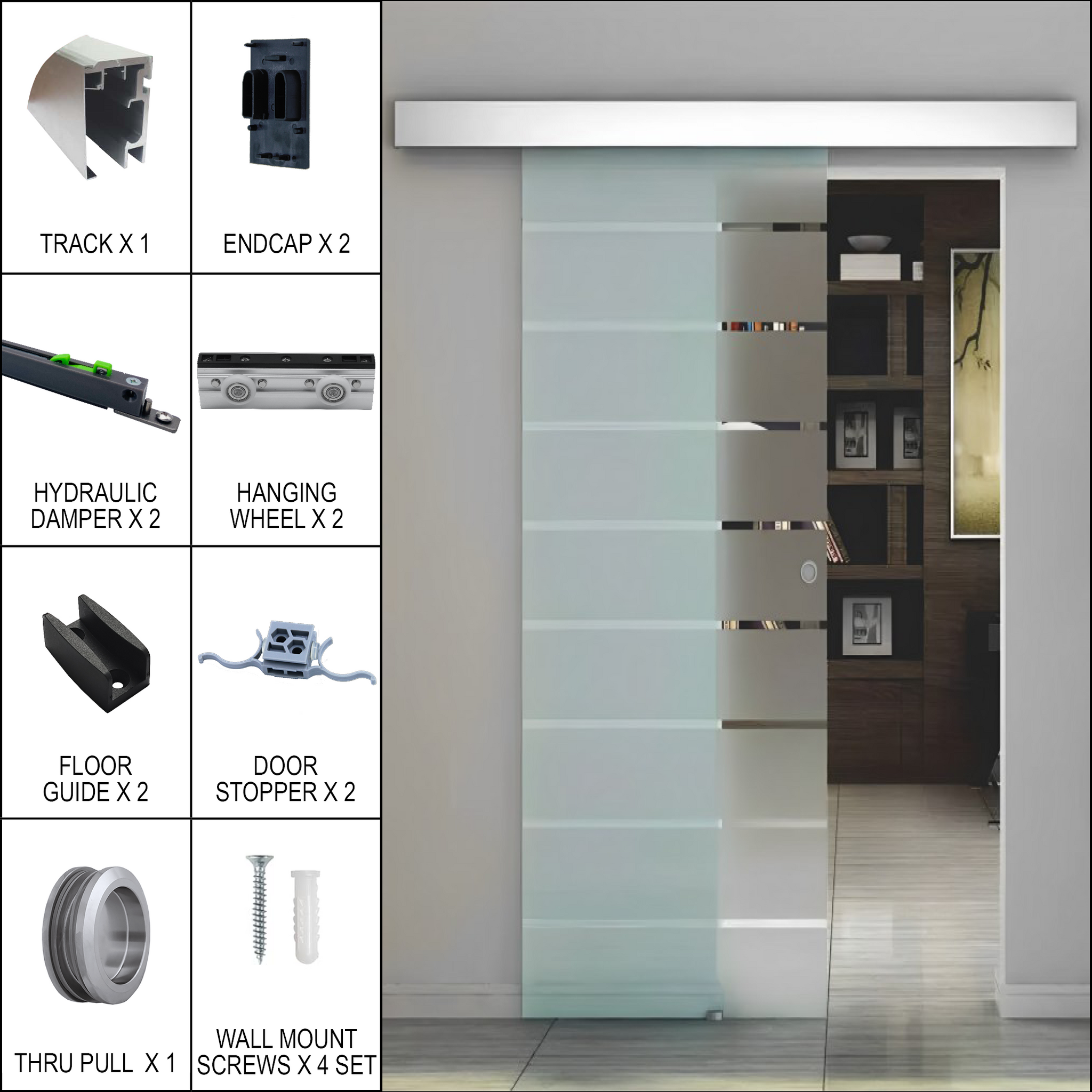 Sliding Door System Soft-Closing Sliding Door System – Grey Goat Hardware