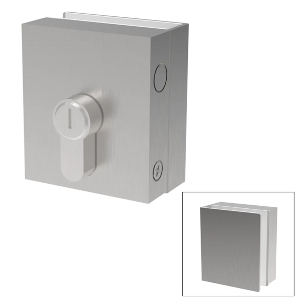 [SOLP812] Showcase Slip on Glass Door Lock (BS, PS, MBL, SB)