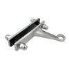 [SPYFM1R] Raccords Spider - Montage sur aileron - Bras simple droit - Acier inoxydable brossé 316