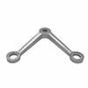 [SPYPM2V] Raccords Spider - Montage sur poteau - Bras double en forme de V - Acier inoxydable brossé 316