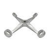 [SPYPM4C] Raccords Spider - Montage sur poteau - Angle à quatre bras - Acier inoxydable brossé 316