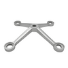 [SPYPM4] Raccords Spider - Montage sur poteau - Bras quadruple - Acier inoxydable brossé 316