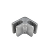 [BDIVESQ90] Accessoires pour clôture de piscine - Support carré - 90° verre à verre - Acier inoxydable brossé