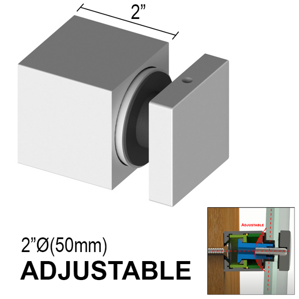 [SQARC2X2] Standoff - 2" X 2" Base Height - Square - SS316