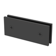 [SQC180] Shower Clamp - Square -  Transom Glass To Glass (Large)  - 180° Fixed