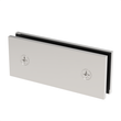 [SQC180] Shower Clamp - Square -  Transom Glass To Glass (Large)  - 180° Fixed