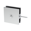 [SQC186] Collier de serrage carré pour douche - Fixation murale - Rotation à 180° - Chrome