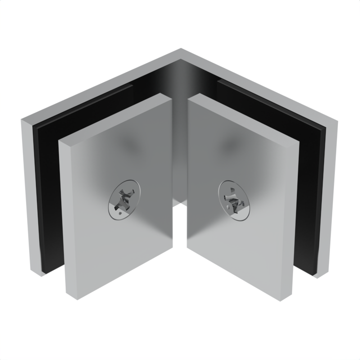 [SQC90] Shower Clamp - Square - 90° Glass to Glass