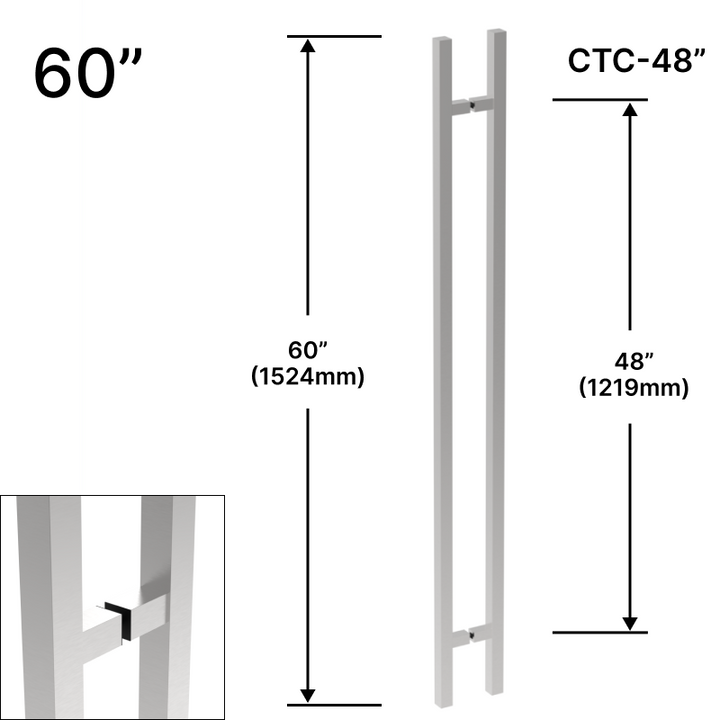 [SQSLP60] Ladder Pull - 60" (48" CTC) - Square