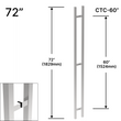 72" (60" CTC)SQS Series Carré LP (BS, PS, MBL)