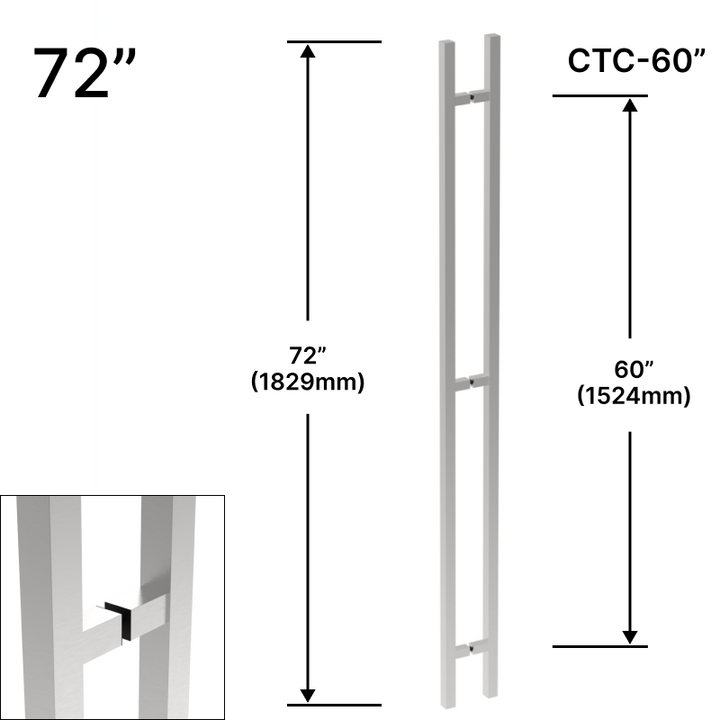 [SQSLP72] Ladder Pull - 72" (60" CTC) - Square