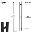 72" (60" CTC)SQS Series Carré LP (BS, PS, MBL)