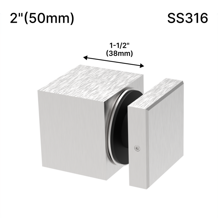 [SQSO2X1.5] Standoff - 2" X 1-1/2" Base Height (SS316)