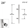 [SSLP24] Poignée d'échelle - 61 cm (entraxe de 30,5 cm) - Simple face - Acier inoxydable brossé