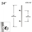 [SSLP24] Ladder Pull - 24" (12" CTC) - Single-sided