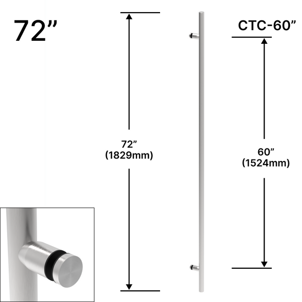 LP commercial 72" (60" CTC) - Simple face (BS, PS, MBL)
