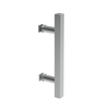 Poignée de douche 6" x 6" - Style échelle carrée (CH, BN, MBL) - Chrome
