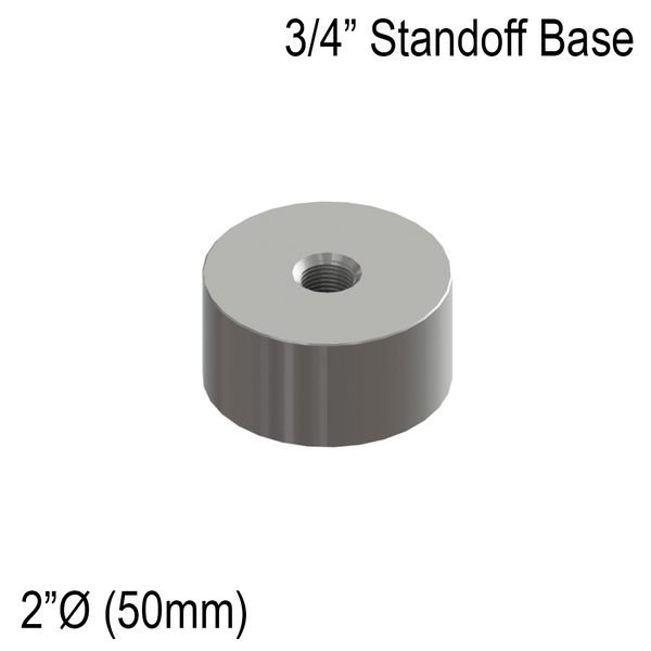 [SSOB2X0.75] Standoff - 2" Ø˜ X 3/4" Base Height - Round - SS316