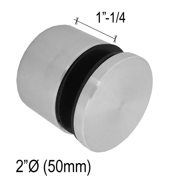 [SSO2X1.25] Standoff - 2" Ø˜ X 1-1/4" Base Height - Round - Adjustable - SS316