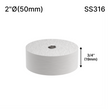 [SSOB] Base d'espacement solide - 2" Ø˜ X 3/4" Hauteur de base - SS316 - Ronde (BS, MBL)