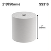 [SSOB2X2] Entretoise - 50,8 mm Ø x 50,8 mm de hauteur - Ronde - Acier inoxydable 316 - Acier inoxydable brossé