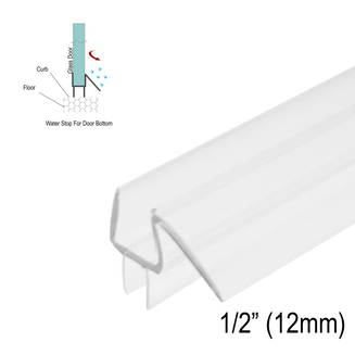 [SWPBWDR12] Shower Sweep - Bottom Wipe w/ Drip Rail for 1/2
