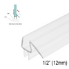 [SWPBWDR12] Balai de douche - Essuie-glace inférieur avec barre anti-goutte pour verre de 1/2" (95") - Extrêmement clair