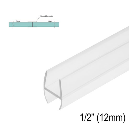[SWPH12] Joint de douche en « H » pour verre de 1/2 po (95 po)