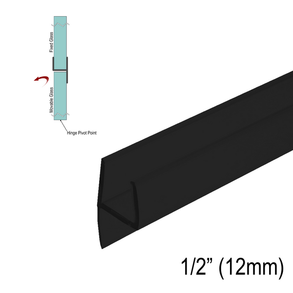 [SWPL12] Joint de douche en « L » pour verre de 1/2 po (95 po)
