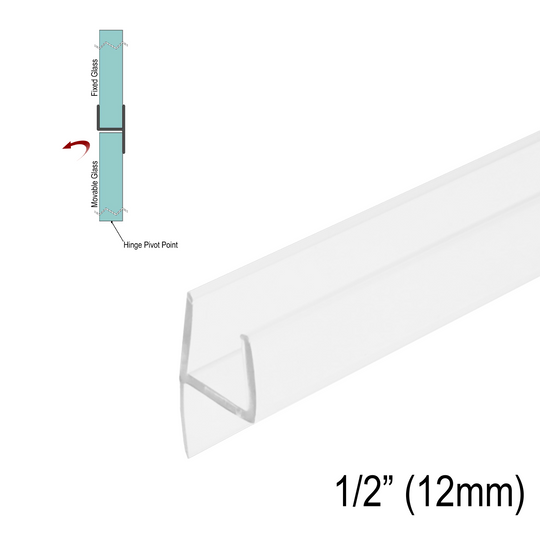 [SWPL12] Joint de douche en « L » pour verre de 1/2 po (95 po)
