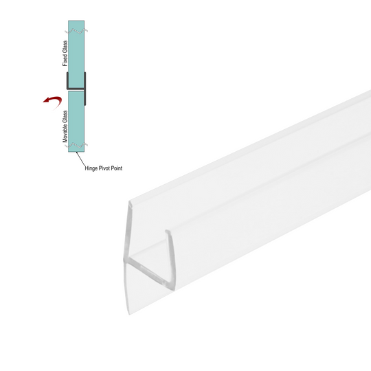 [SWPL] Joint de douche en « L » pour verre de 9,5 cm (95 po)