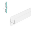 [SWPL] Joint de douche en « L » pour verre de 9,5 cm (95 po) - Extrêmement clair