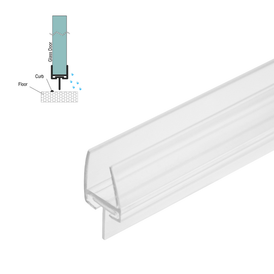 [SWPT] Balai de douche - Joint en T (balai en 2 pièces) pour verre de 3/8 po (95 po)