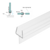 [SWPY] Joint de douche en Y pour verre de 9,5 cm (3/8 po) (95 po) - Extrêmement clair