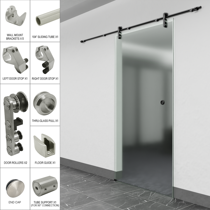 [LAGWM108] Commercial Sliding Door Kit - Wall Mount