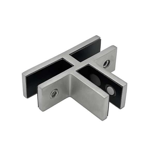 [CON3WAY] Railing Connectors - 3 WAY Glass-to-Glass - Square (BS, MB)